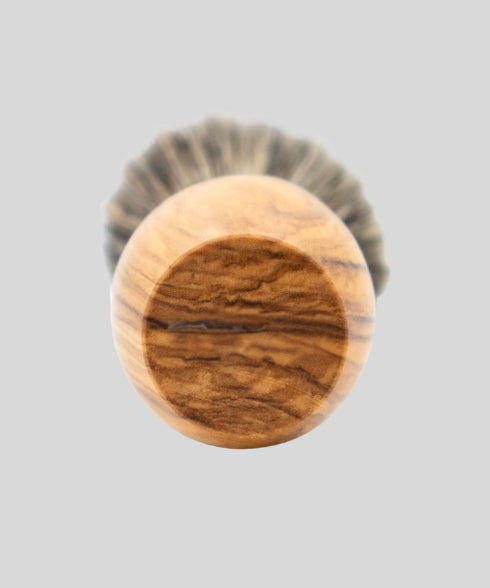 Premium Olive Wood Shaving Brush With Soft Synthetic Fibre Bristles