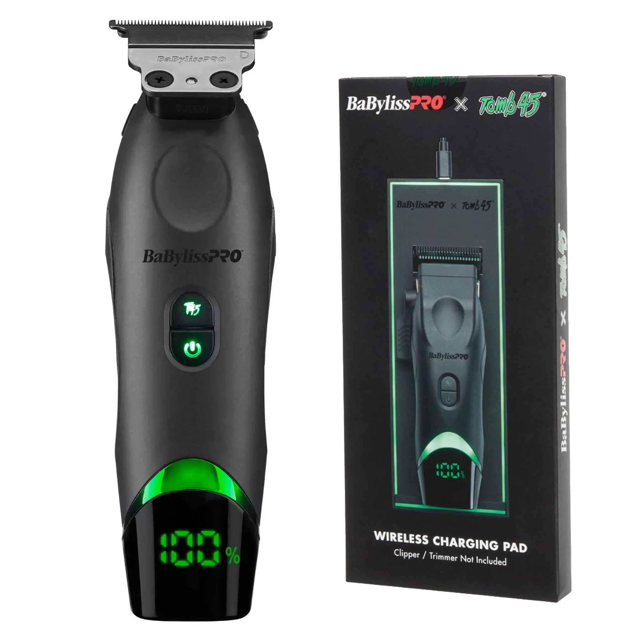 BaBylissPRO x Tomb45 Wireless-Charging Trimmer and Charging Mat Bundle